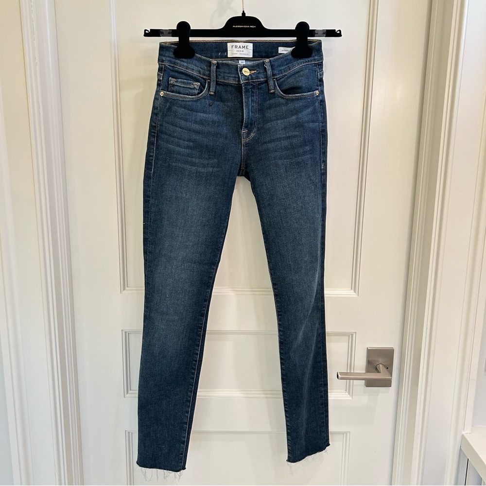Frame Denim Women's Dark Blue Skinny Jeans